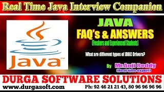 What are different types of JDBC Drivers?