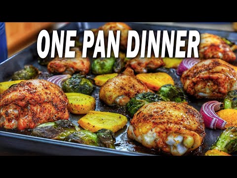 Easy. Tasty. Less Mess. The Classic One Pan Chicken Dinner.