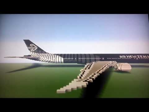 Boeing 777-300er (Air New Zealand black livery) Minecraft 