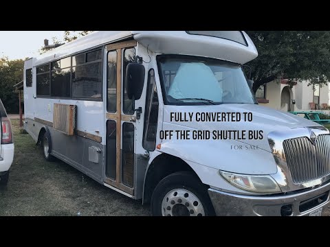 Fully Converted, Off the Grid, Shuttle Bus For Sale in Texas