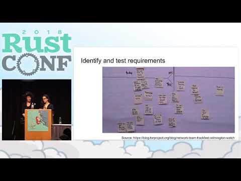 RustConf 2018: Integrating Rust into Tor: Successes and Challenges by Isis Lovecruft & Chelsea Komlo