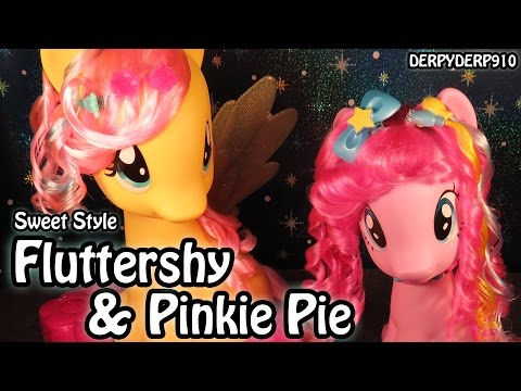 MLP Stylin' 1 - Sparkle Style Fluttershy Sweet Style Pinkie Pie My Little Pony Toy Review/Parody