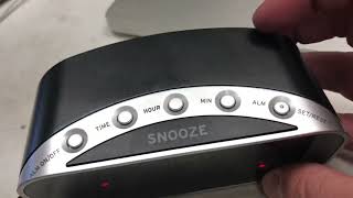 Timex T121 Alarm Clock .7” Digital Display | How to Set Time | How to Set Alarm