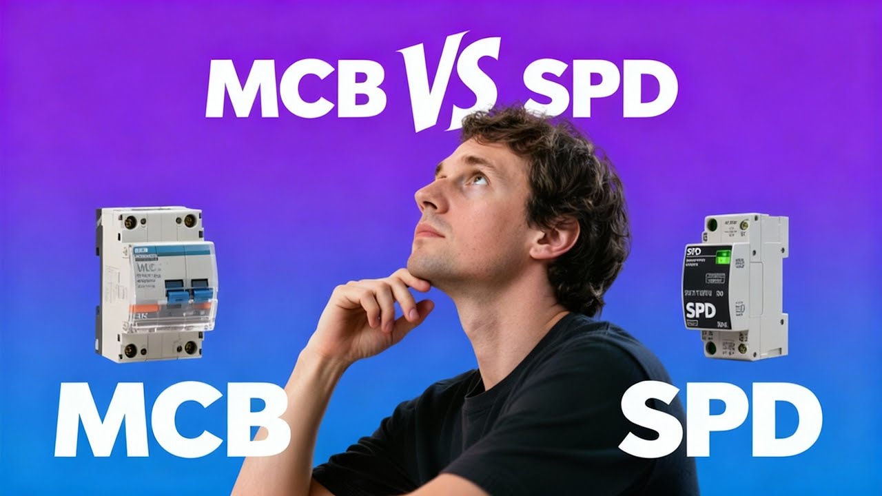 MCB vs SPD Difference | Circuit Breaker vs Surge Protection Device