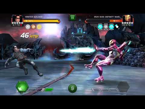 MCOC Variant 1.1 Iron Man Infinity War perfect takedown w/ 4/55 Winter Soldier! God Tier!!