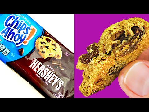 CHIPS AHOY! COOKIES WITH HERSHEY'S MILK CHOCOLATE Let's see how many pieces are inside! Walmart Food