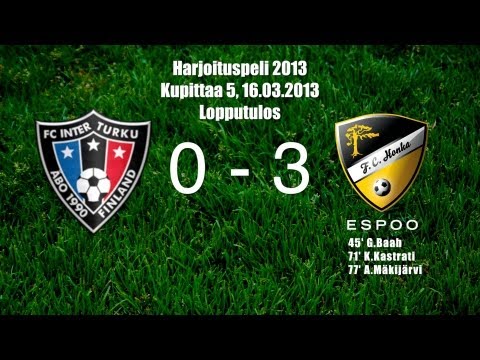 HonkaTV: FC Inter - FC Honka 0-3 [16.03.2013]