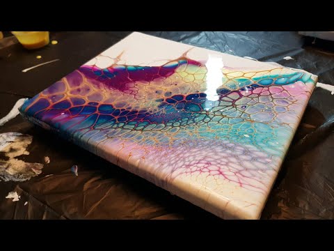 Swiping with COPPER l Bloom Swipe l Acrylic Pouring