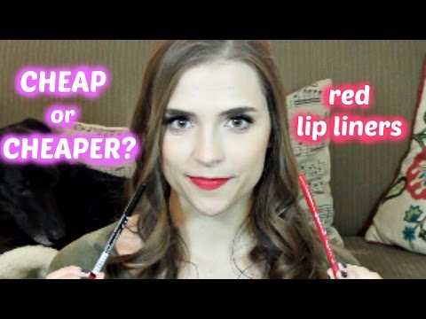 Cheap or Cheaper? Red Lip Liners: NYX vs Essence Video