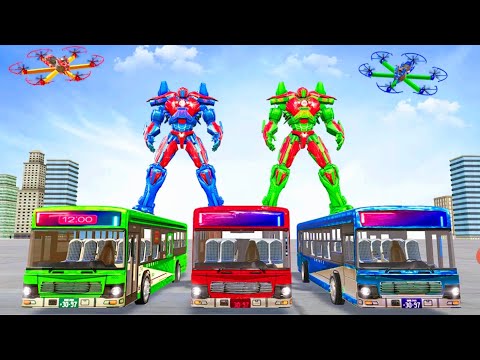 Bus Robot Car Game ### Drone Robot Transforming Game *** android gameplay