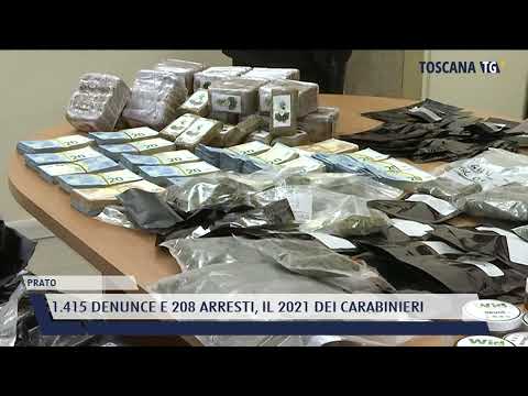 2021-12-30 PRATO - 1.415 DENUNCE E 208 ARRESTI, IL 2021 DEI CARABINIERI