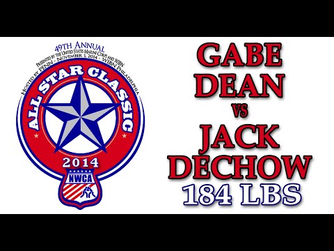 2014 NWCA All Star Classic - 184 lbs Gabe Dean vs. Jack Dechow