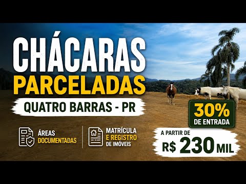 CHACARAS PARCELADAS EM QUATRO BARRAS PARANÁ 