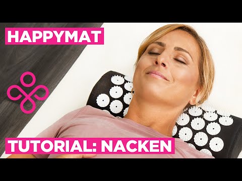 HappyMat acupressure mat: exercises for the neck