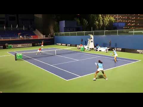 Debutant Sowjanya Bavisetti and Riya Bhatia lost to the greats Shuai Peng and Yifan Xu 06 16.