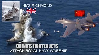 China's fighter jets simulates attack on Royal Navy warship HMS Richmond