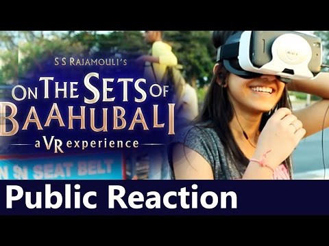 Hyderabad People React to "On The Sets of Baahubali - A VR Experience" || Baahubali2 || FunPataka Video