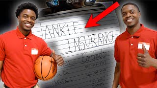 Selling Ankle Insurance to Hoopers Twin Prank