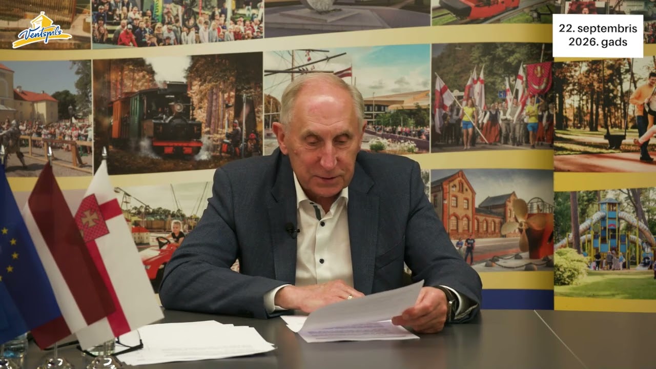 VIDEO: J. Vītoliņš par Ventspils pilsētas aktualitātēm – 22.09.2026.