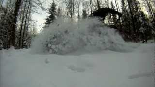 preview picture of video 'RALLY IN THE FROZEN FOREST 2012 HD BICYCLE ENGINE MOTOR 80CC VARNSDORF'