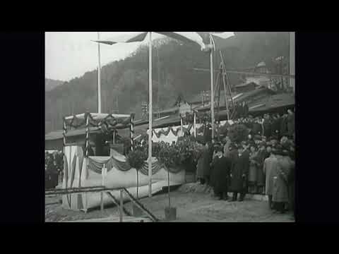 Slavnostní křest parníků v Ústí nad Labem 1938