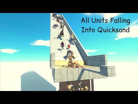 All Units Falling Into Quicksand ARBS |Animal Revolt Battle Simulator