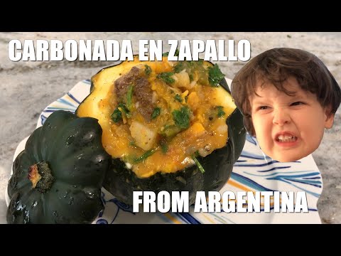 CARBONADA EN ZAPALLO Recipe from ARGENTINA - Cooking with Kids
