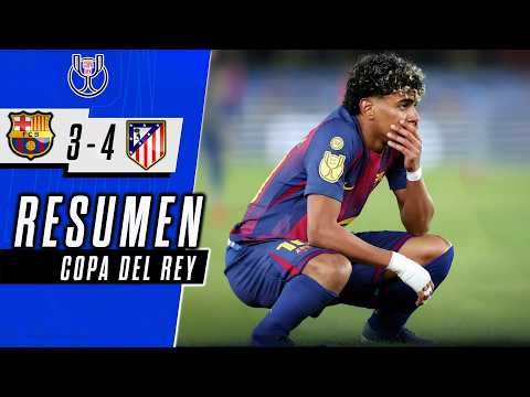 Barcelona vs Atletico Madrid 3-0 (3-4) | Highlights, Goals and Analysis | Copa del Rey