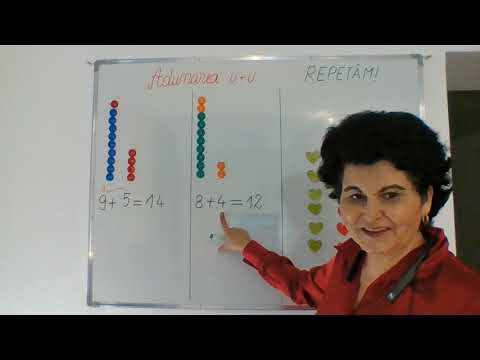 024, Lectii online, MEM, clasa I - Adunarea cu trecere peste ordin u u