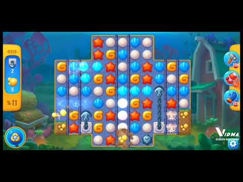 Fishdom. 9319 level no boosters and diamonds. 18 moves