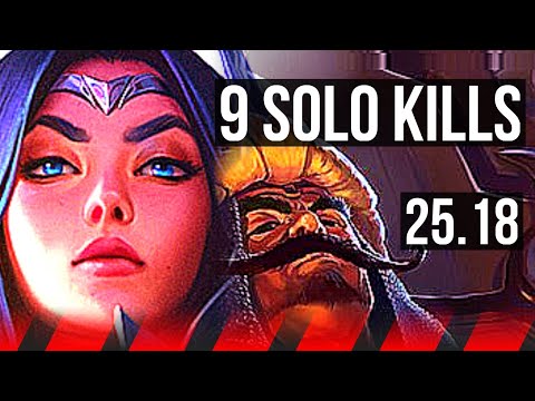 IRELIA vs TRYNDAMERE (TOP) | 9 solo kills, 45k DMG | KR Diamond | 25.18