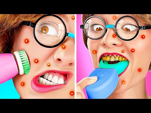 NERD Extreme MAKEOVER 🤓 *How To Become POPULAR* Beauty Transformation With Gadgets