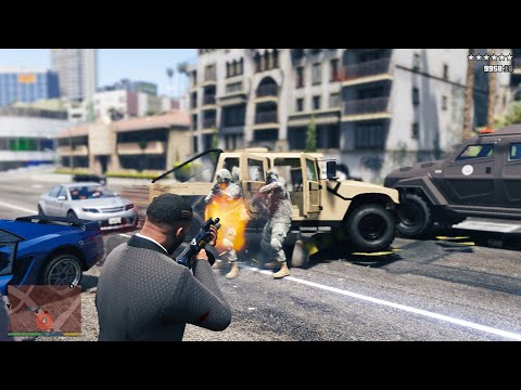 GTA V Rockford Hills Police Department Rampage + 10 Star Escape(RDE 4.0.1 Expansion)