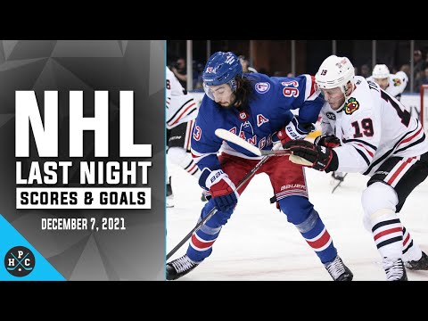 NHL Last Night: All 65 Goals and Scores on December 7, 2021