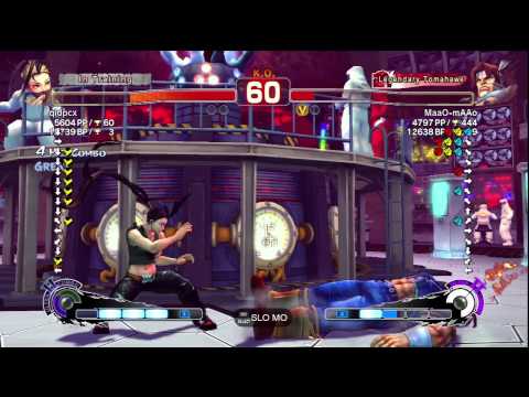 SSF4 AE Ver. 2012: qidpcx [Ibuki] vs. MaaO-mAAo [T. Hawk] - PSN Ranked Match