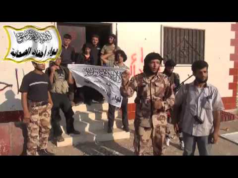 كلمة من أحد عناصر لواء أحفاد الصحابة من داخل مدرسة السواقة بعد السيطرة عليها من محمبل في محافظة إدلب