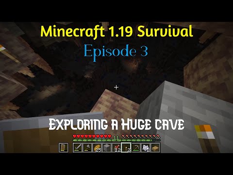 Exploring a HUGE cave | Minecraft 1.19