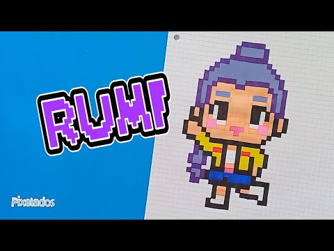 HOW TO DRAW RUMI FROM KPOP DEMON HUNTERS | K-POP WARRIORS - PIXELATED