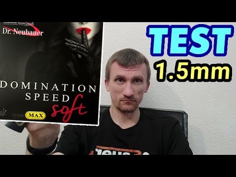 Супер-мягкая накладка в малой толщине: Dr Neubauer DOMINATION SPEED SOFT 1.5 mm тест обзор в защите