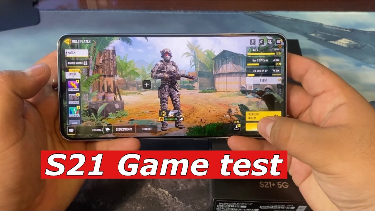 S21 Plus Gaming Test Call of Duty Mobile