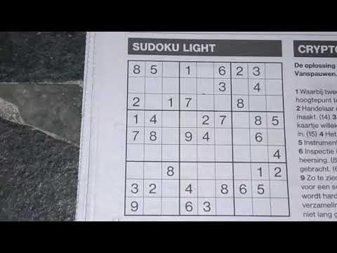 You prefer a Heavy or Light one? (#857) Light Sudoku. 05-22-2020 part 1 of 2