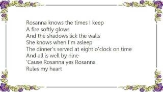 Gordon Lightfoot - Rosanna Lyrics