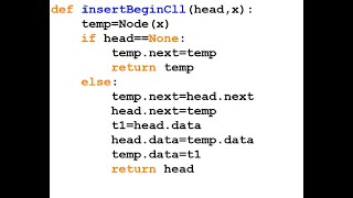 10.Inserting beginning of a Circular Linked List