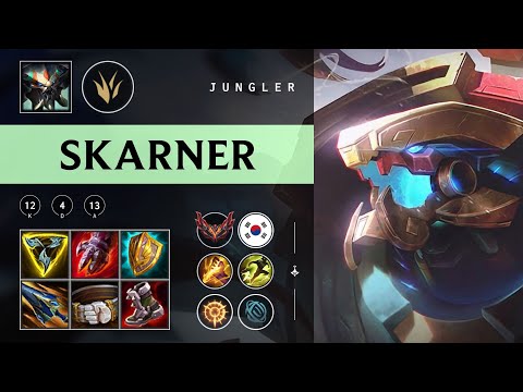 Skarner Jungle vs Qiyana - KR Grandmaster Patch 25.23