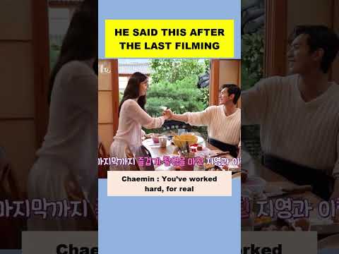 HE STILL SHY EVEN AFTER FILMING FOR SO LONG #leechaemin #yoona #bonappetityourmajesty