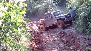 preview picture of video '5º Trilha De Orleans  ( Camionete Pickup Troller tentando subir)'