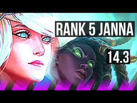 JANNA & Smolder vs SENNA & Qiyana (SUP) | Rank 5 Janna, 2/1/9 | BR Challenger | 14.3