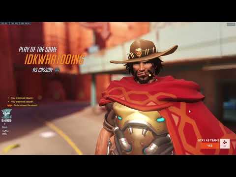 POTG! THIS IS WHAT THE BEST CASSIDY LOOKS LIKE - IDDQD CASSIDY GAMEPLAY OVERWATCH 2 SEASON 8