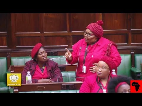EFF Ladies Causing Chaos In Parliament