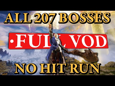 Elden Ring All 207 Bosses No Hit Run - FULL RUN